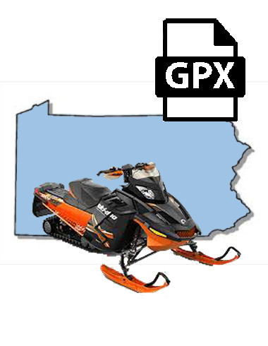 Pennsylvania Snowmobile GPX File