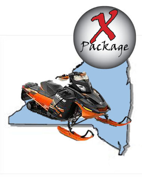 New York snowmobile GPS trail map