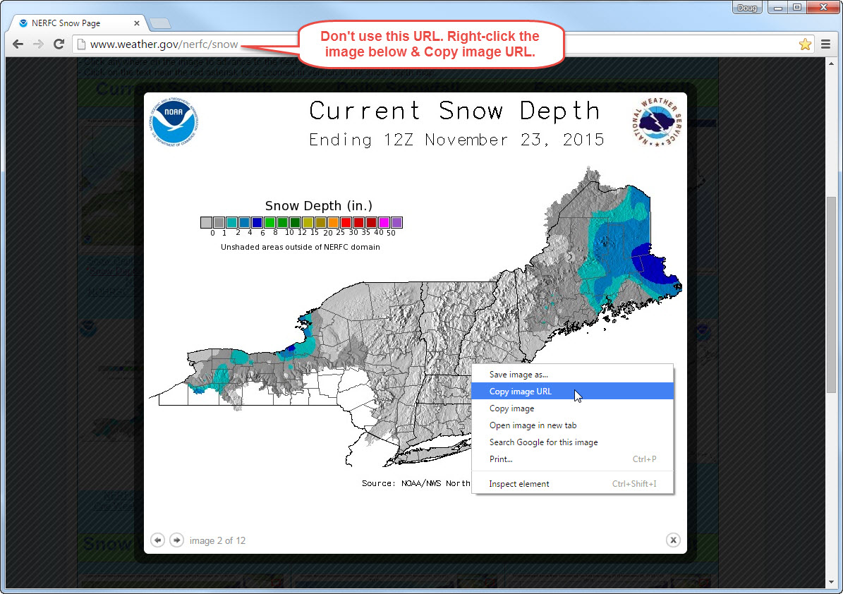 NERFC Snow Page