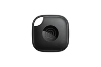 A front-facing image of a Life360 Tile  - Black