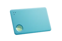 A profile image of a Life360 Tile Slim - Aqua Lemon