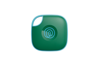A front-facing image of a Life360 Tile  - Green Surf