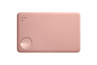 A front-facing image of a Life360 Tile Slim - Blush