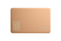 A back-facing image of a Life360 Tile Slim - Clay