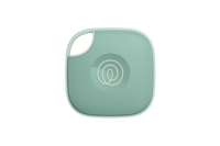 A front-facing image of a Life360 Tile  - Seaglass