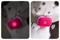 Image of Life360 Pet GPS- Pink Punch showing that it lights up and also makes sounds when you ring your pet