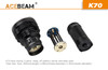 K70 cree xhp35 2600lm throw 1300m Flashlight Acebeam