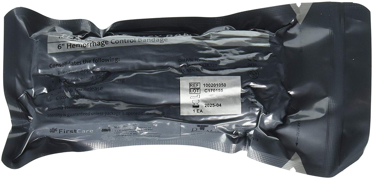FCP-02  ISRAELI EMERGENCY BANDAGE  FIRSTCARE 6"  (15cm)