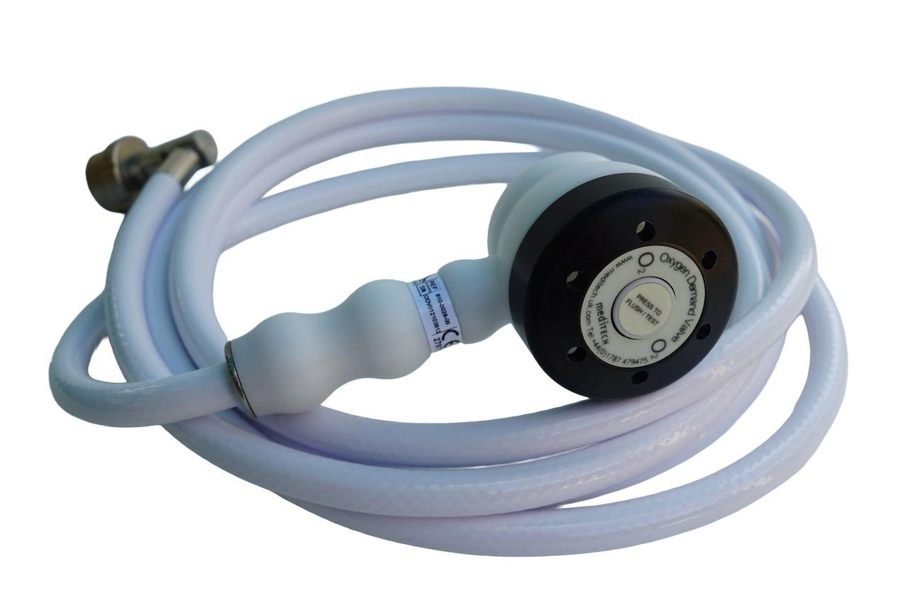Oxygen demand Valve with 2 m hose and SIS inlet