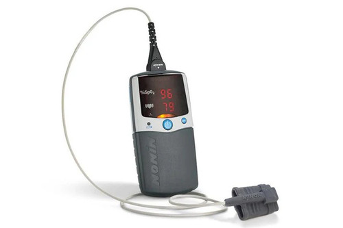 Nonin PalmSAT 2500A Handheld Pulse Oximeter with Alarms and 1m Soft Sensor 8000SL