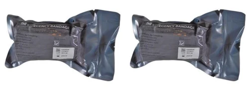 FCP-T3  2 Pack  Israeli T3  Military Tactical Trauma  Wound Dressing w extra pad (10cm x 17cm)