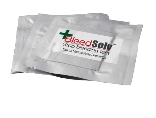 Bleedsolv Haemostatic Gauze 5 X 5 cm.