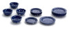 Dollhouse City - Dollhouse Miniatures Dishes Set - Blue Spatter