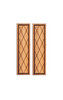 Dollhouse City - Dollhouse Miniatures Crosshatch Shutters - Pair