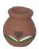 Clay Pot with Decal - Terra Cotta