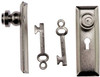 Dollhouse City - Dollhouse Miniatures Door Knob with Key Plate Set