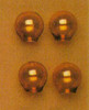 Amber Glass Globes Set