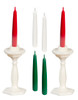 Candlesticks with Candles White