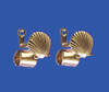 Gold Drapery Rod Brack Set