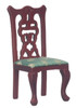 Side Chair - Mahogany - Green
