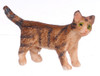 Dollhouse City - Dollhouse Miniatures Kitten Turning Right - Brown