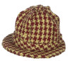 Dollhouse City - Dollhouse Miniatures Mens Hat - Checkered Red