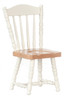 Dollhouse City - Dollhouse Miniatures Chair - White and Oak