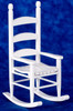 Dollhouse City - Dollhouse Miniatures Cabin Rocking Chair - White