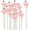 Easter Lily Stems - Pink