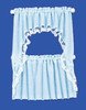 Curtains Set - Ruffled Cape Set and Blue