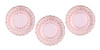 Lace-Edged Plates - Pink