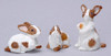 Dollhouse City - Dollhouse Miniatures Rabbit Set - Brown and White