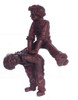 Dollhouse City - Dollhouse Miniatures Two Boys LeapFrog - Chocolate Brown