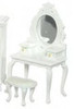 Vanity with Stool - White