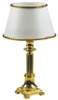 Brass Column Table Lamp - Crystal