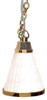 Cone Hanging Lamp - White