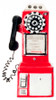 1950's Pay Phone - Red