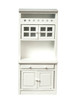 Cabinet with Shelves - White and Marble