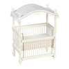White Canopy Crib - White