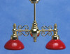 Billiard Chandelier - Red Shade