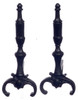 Dollhouse City - Dollhouse Miniatures Andirons - Period Black