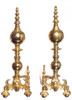 Dollhouse City - Dollhouse Miniatures Andirons - Lion Brass