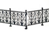 Dollhouse City - Dollhouse Miniatures Wrought Iron Fence - Black