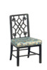 Chinese Chippendale Side Chair - Black