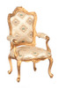 LOUIS XV Gilded Armchair - Gold