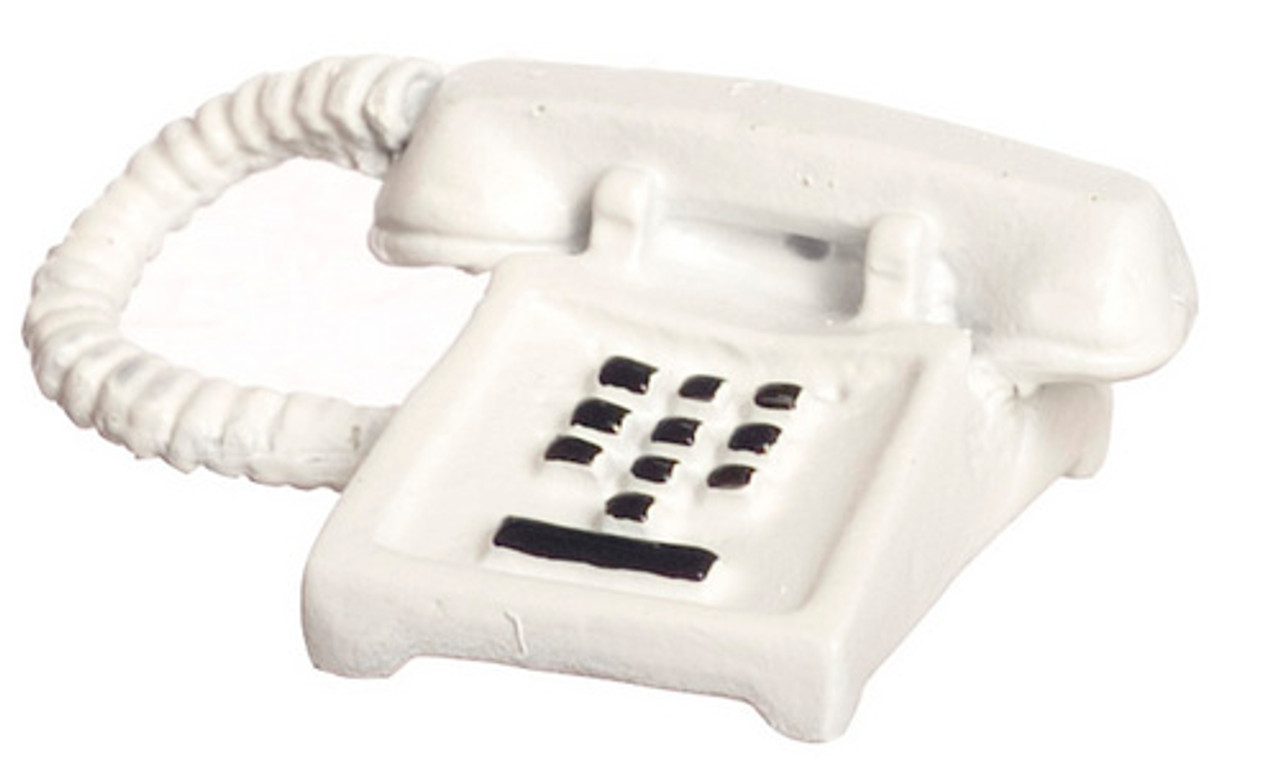 Push Button Phone - White