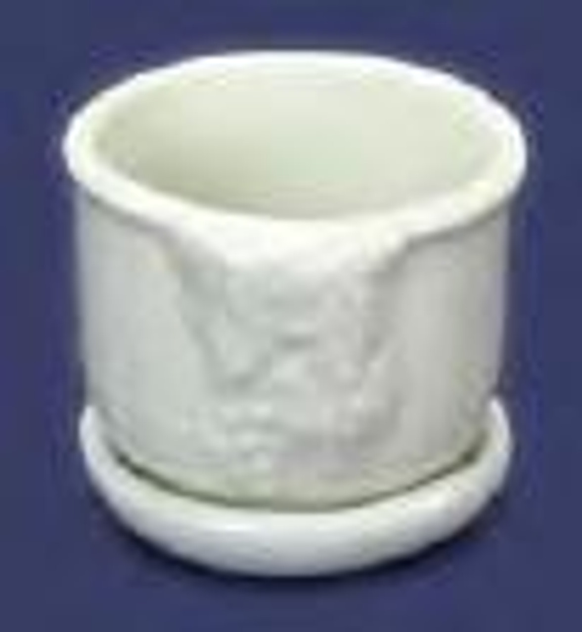 White Porcelain Planter - Grape