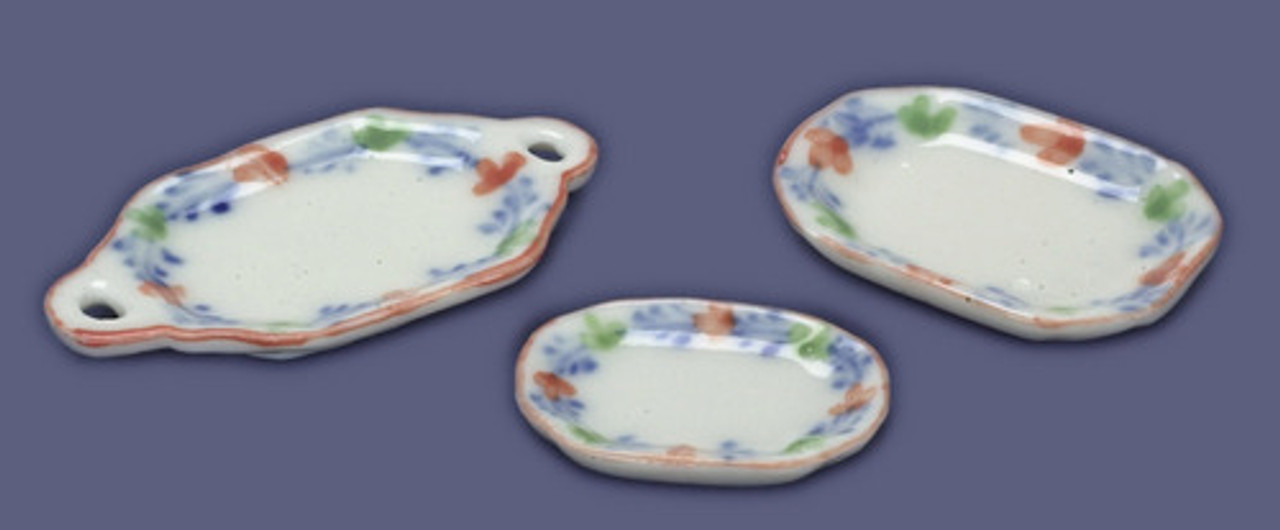 Serving Set - Blue and Pink