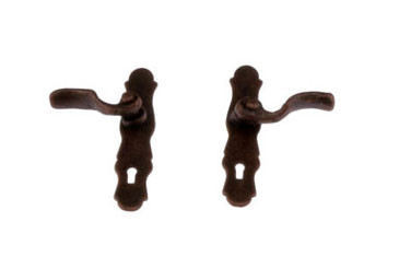 French Door Handles Set Bronze Dollhouse City