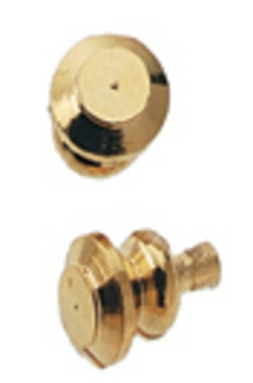 Round Plain Knob Set - Brass